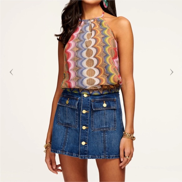 NWT 🤗 Ramy Brook Milana Halter Top sparkly - Picture 6 of 14